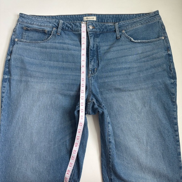 Madewell The Plus High-Rise Slim Boyjean Blue Denim Jeans in Neal Wash Size 26W - Picture 12 of 16